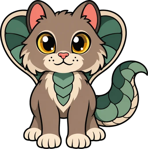 Cobracat, a cat and cobra creature